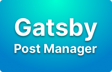 Gatsby Post Manager logo
